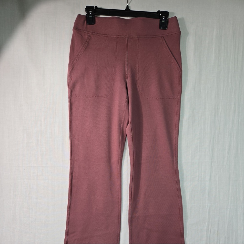 Duluth Trading Pink Naturale Cotton Knit Bootcut Pants Women Sx31 Outdoor Lounge